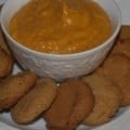Pumpkin Pie Dip with ginger snaps