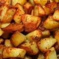 plate of roasted new potatoes