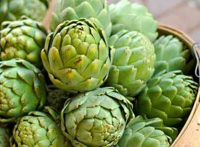 basket of artichokes