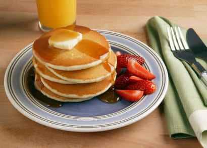 stack of pancakes on a plate