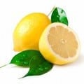 whole lemon and cut lemon