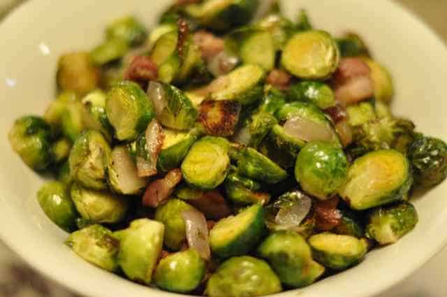 Roasted Brussel Sprouts Bacon