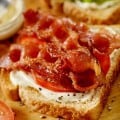 sandwich with crisp bacon