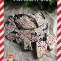 chocolate bark with peppermint