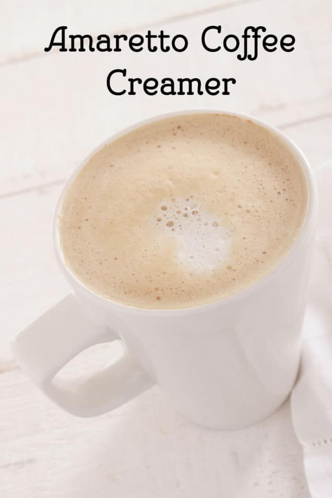 Homemade Amaretto Coffee Creamer made from scratch