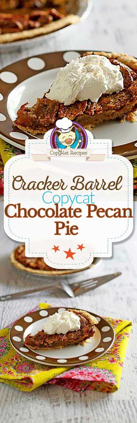 Cracker Barrel Chocolate Pecan Pie